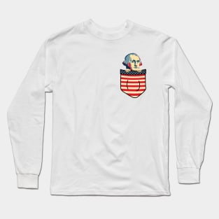 George Washington Chest Pocket Long Sleeve T-Shirt